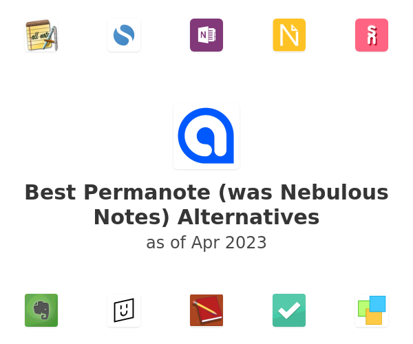 Best Permanote (was Nebulous Notes) Alternatives