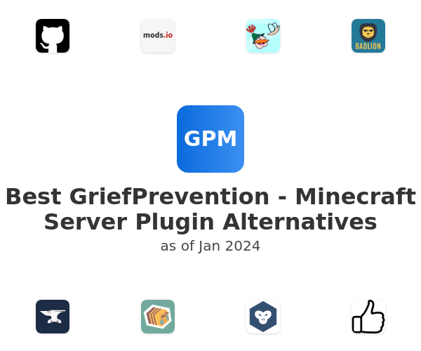 Best GriefPrevention - Minecraft Server Plugin Alternatives