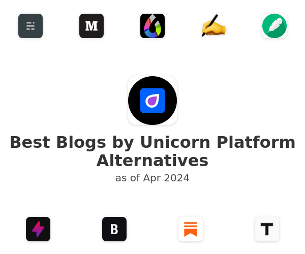 Best Blogs by Unicorn Platform Alternatives