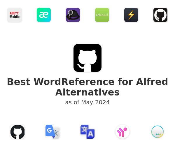 Best WordReference for Alfred Alternatives
