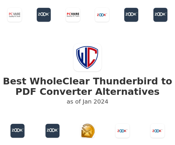 Best WholeClear Thunderbird to PDF Converter Alternatives