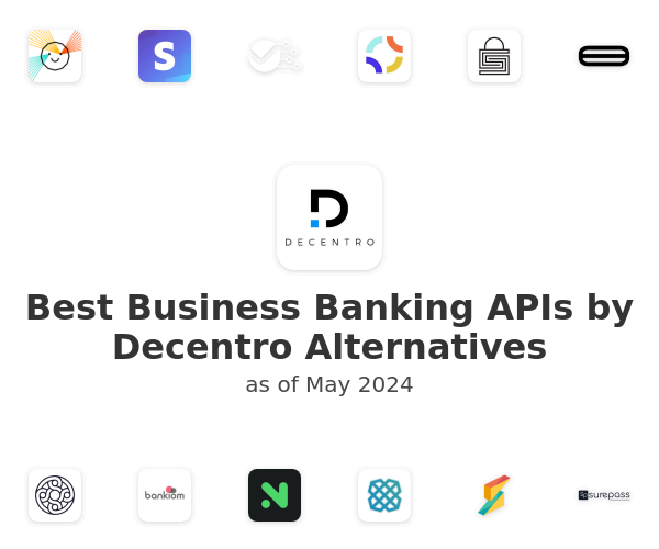 Best Business Banking APIs by Decentro Alternatives