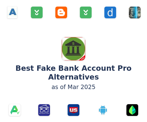 Best Fake Bank Account Pro Alternatives