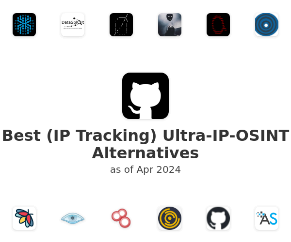 Best (IP Tracking) Ultra-IP-OSINT Alternatives