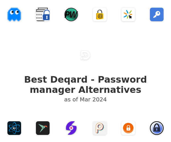 Best Deqard - Password manager Alternatives