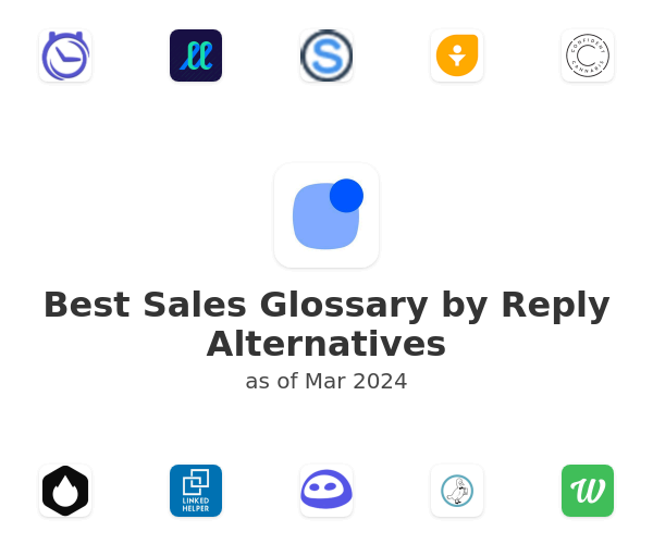 Best Sales Glossary by Reply Alternatives
