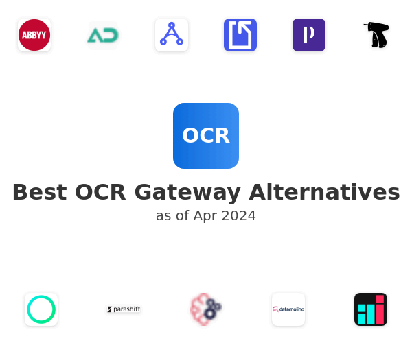 Best OCR Gateway Alternatives