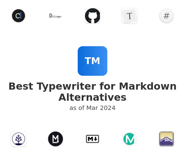 Best Typewriter for Markdown Alternatives