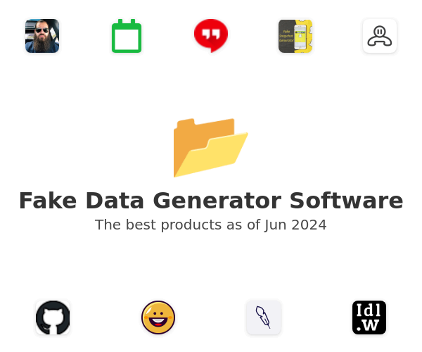 The best Fake Data Generator products