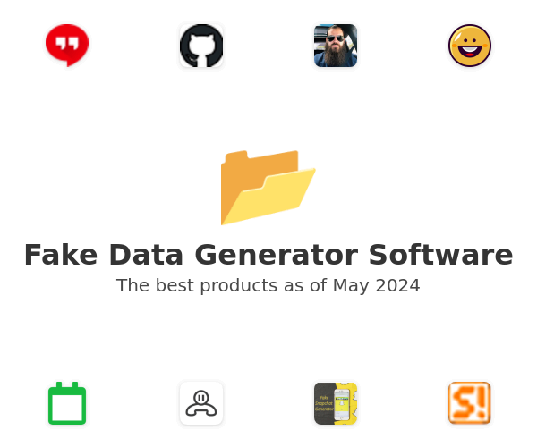 The best Fake Data Generator products