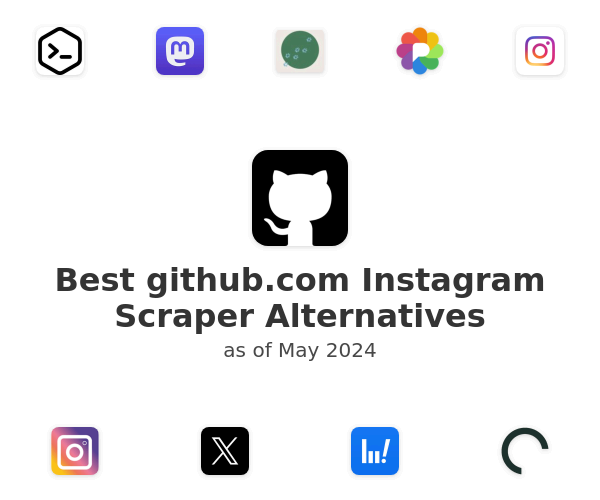 Best github.com Instagram Scraper Alternatives