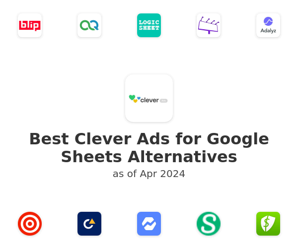 Best Clever Ads for Google Sheets Alternatives