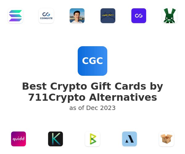 Best Crypto Gift Cards by 711Crypto Alternatives