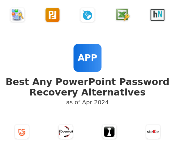 Best Any PowerPoint Password Recovery Alternatives