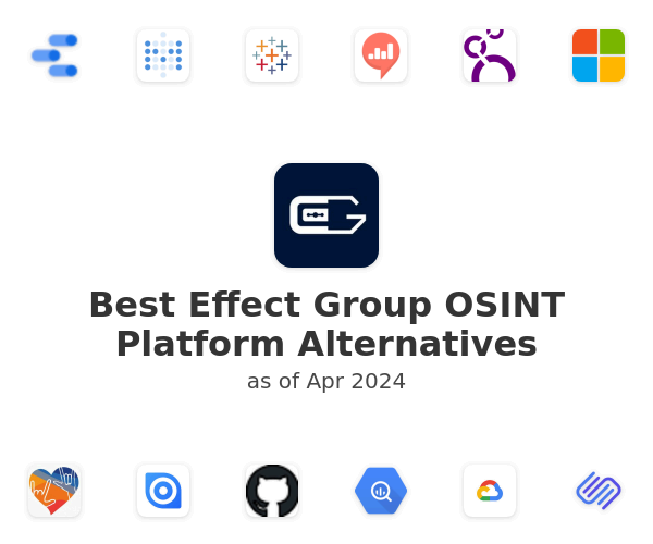 Best Effect Group OSINT Platform Alternatives