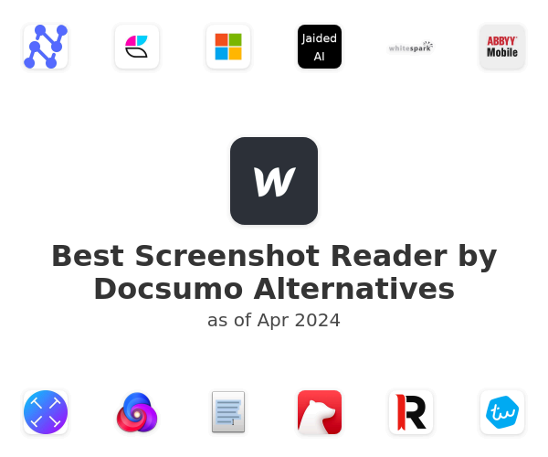 Best Screenshot Reader by Docsumo Alternatives