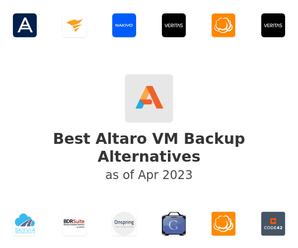 Best Altaro VM Backup Alternatives