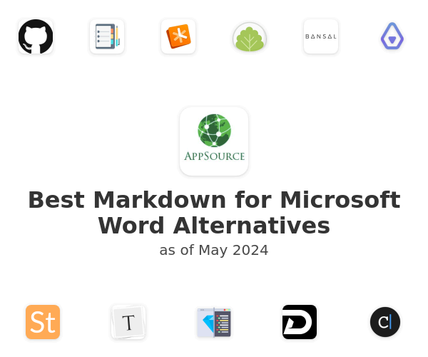 Best Markdown for Microsoft Word Alternatives