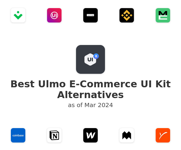 Best Ulmo E-Commerce UI Kit Alternatives