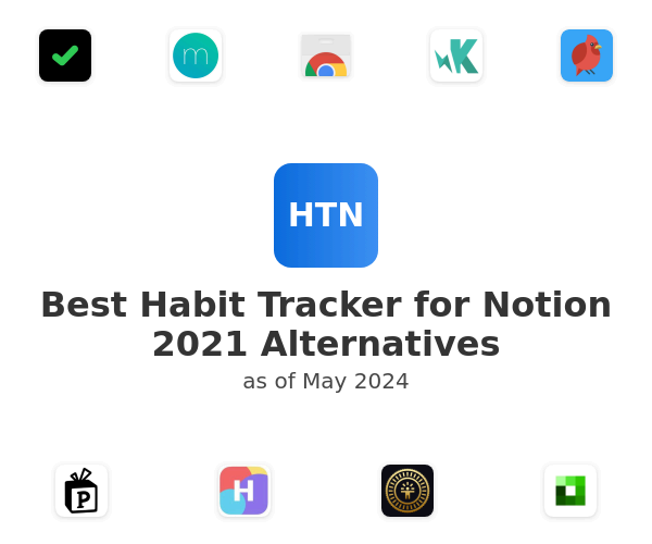 Best Habit Tracker for Notion 2021 Alternatives