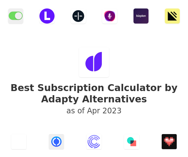 Best Subscription Calculator by Adapty Alternatives