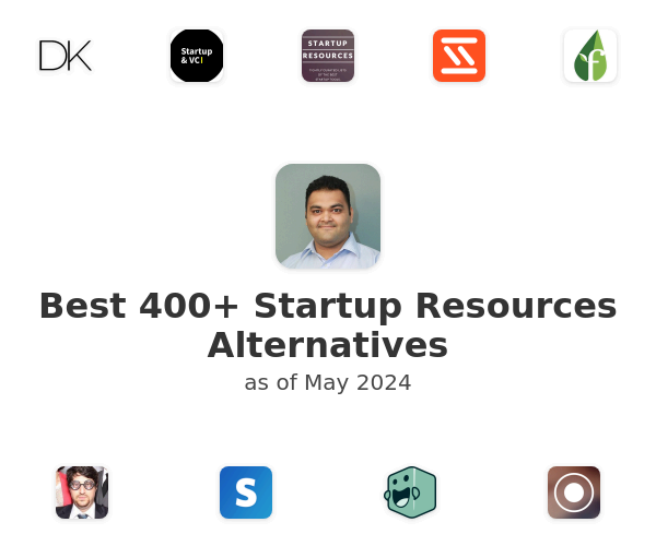 Best 400+ Startup Resources Alternatives