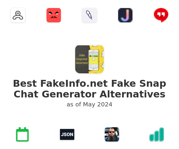 Best FakeInfo.net Fake Snap Chat Generator Alternatives