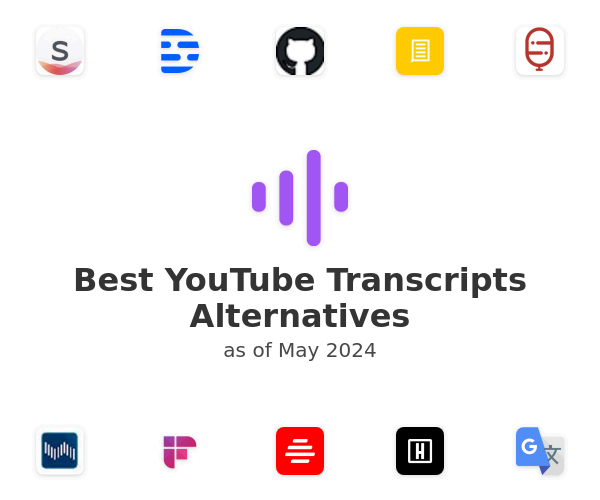 Best YouTube Transcripts Alternatives