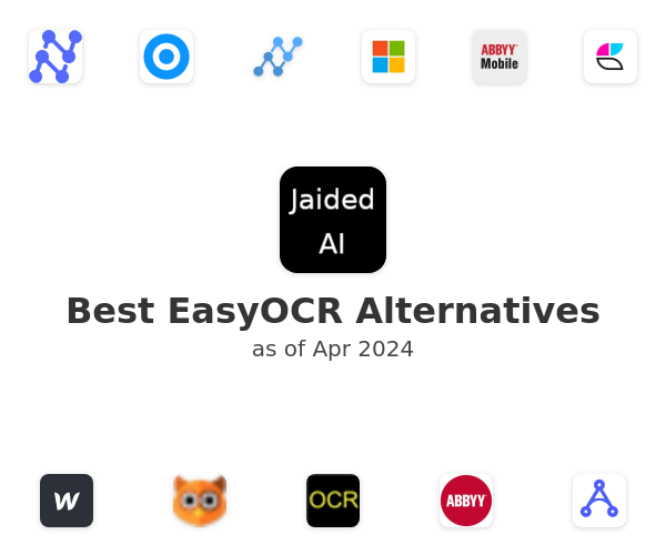 Best EasyOCR Alternatives