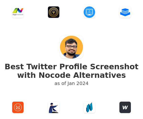 Best Twitter Profile Screenshot with Nocode Alternatives