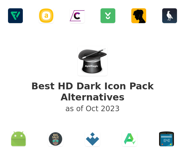 Best HD Dark Icon Pack Alternatives