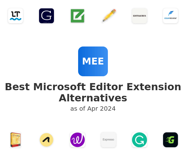 Best Microsoft Editor Extension Alternatives