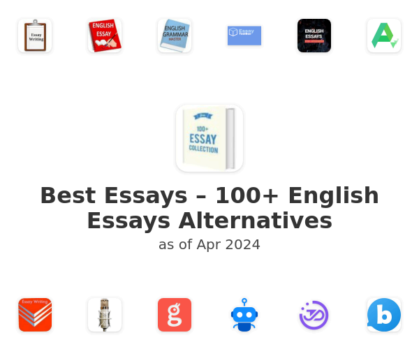 Best Essays – 100+ English Essays Alternatives