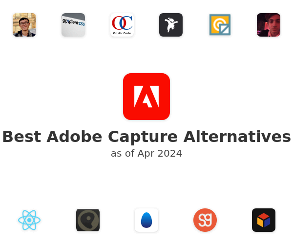 Best Adobe Capture Alternatives