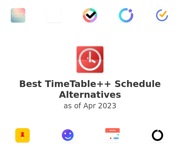 Best TimeTable++ Schedule Alternatives