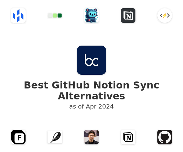 Best GitHub Notion Sync Alternatives