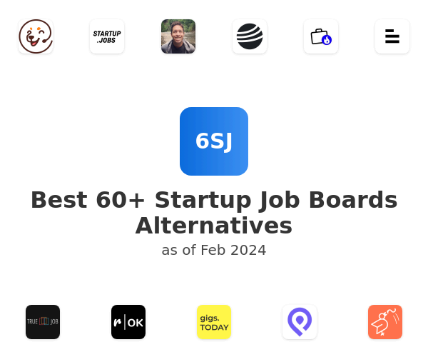 Best 60+ Startup Job Boards Alternatives