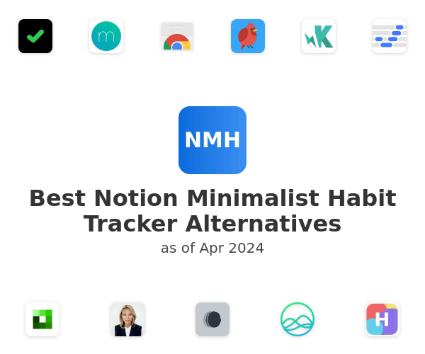 Best Notion Minimalist Habit Tracker Alternatives
