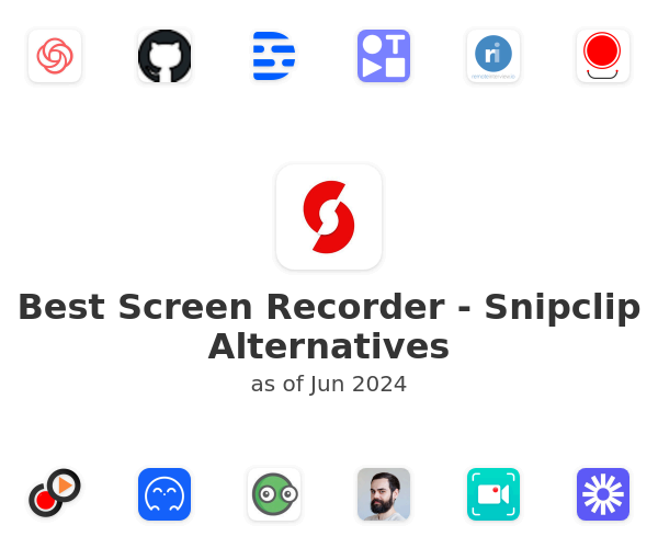 Best Screen Recorder - Snipclip Alternatives