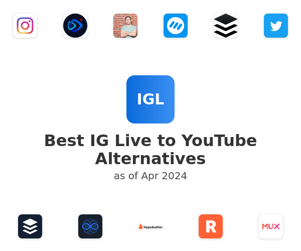 Best IG Live to YouTube Alternatives