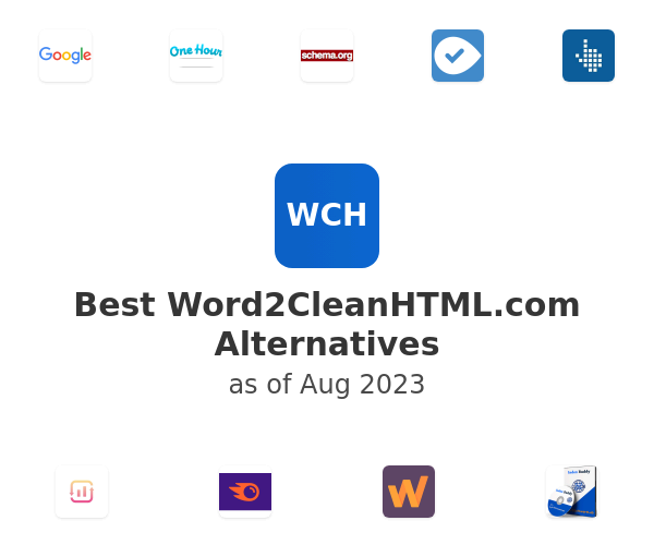 Best Word2CleanHTML.com Alternatives