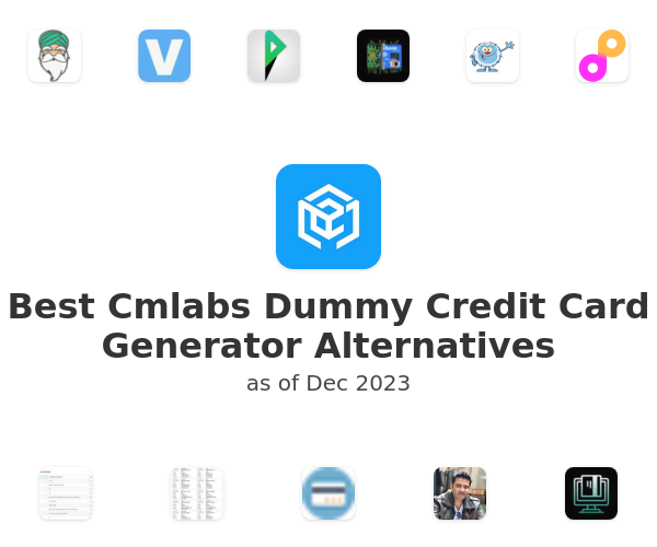Best Cmlabs Dummy Credit Card Generator Alternatives