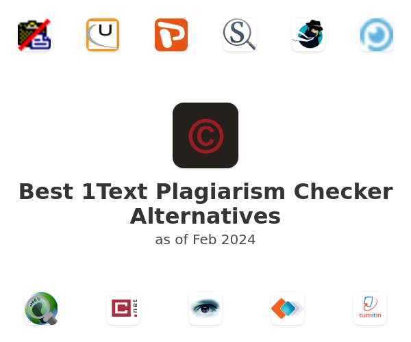 Best 1Text Plagiarism Checker Alternatives
