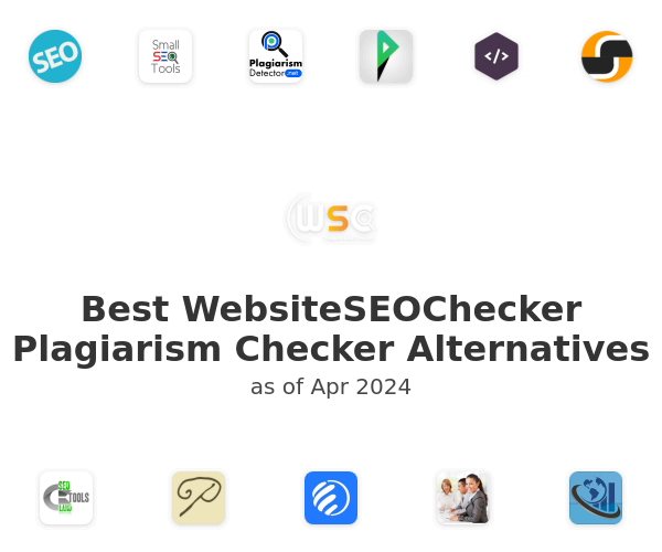 Best WebsiteSEOChecker Plagiarism Checker Alternatives