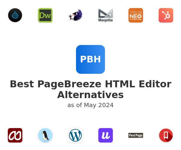 Best PageBreeze HTML Editor Alternatives