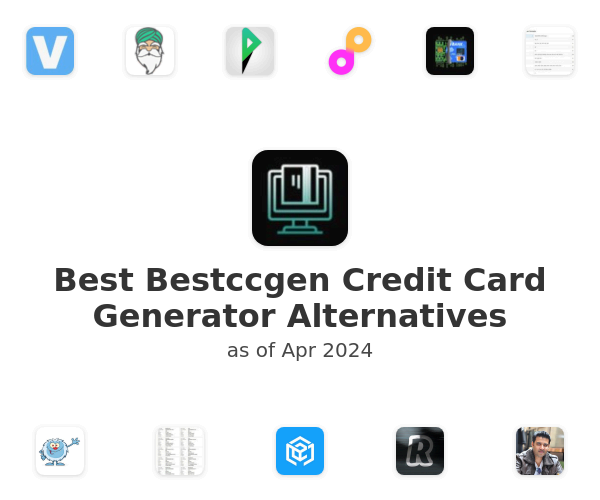 Best Bestccgen Credit Card Generator Alternatives