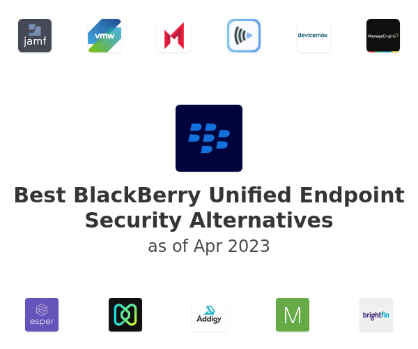 Best BlackBerry Unified Endpoint Security Alternatives