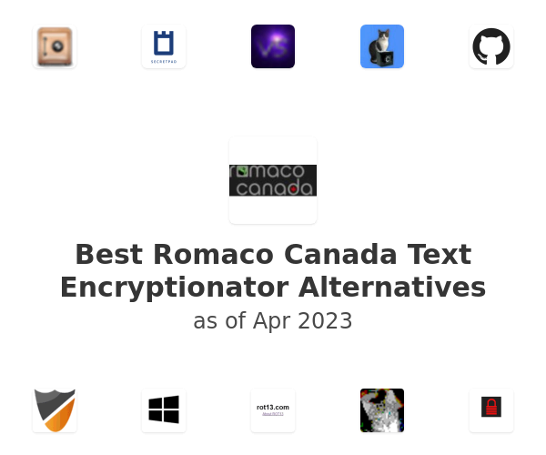 Best Romaco Canada Text Encryptionator Alternatives