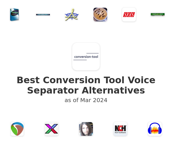 Best Conversion Tool Voice Separator Alternatives