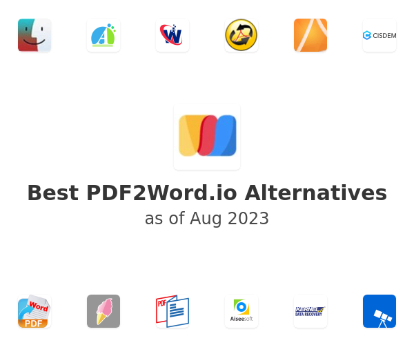 Best PDF2Word.io Alternatives